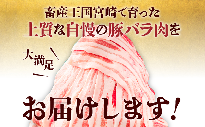 【隔月発送】【6回定期便】宮崎県産 豚バラスライス 計1.8kg 豚バラ スライス 豚肉 肉 冷凍 小分け 豚バラ肉 便利_M241-T011-6-2