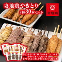 【ふるさと納税】「妻地鶏」やきとりセット30本 塩 タレ 小分け 宮崎県西都市産 BBQ ふるさと納税 おつまみ