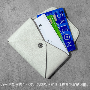 WH-21　本革カード＆名刺入れ カーキ