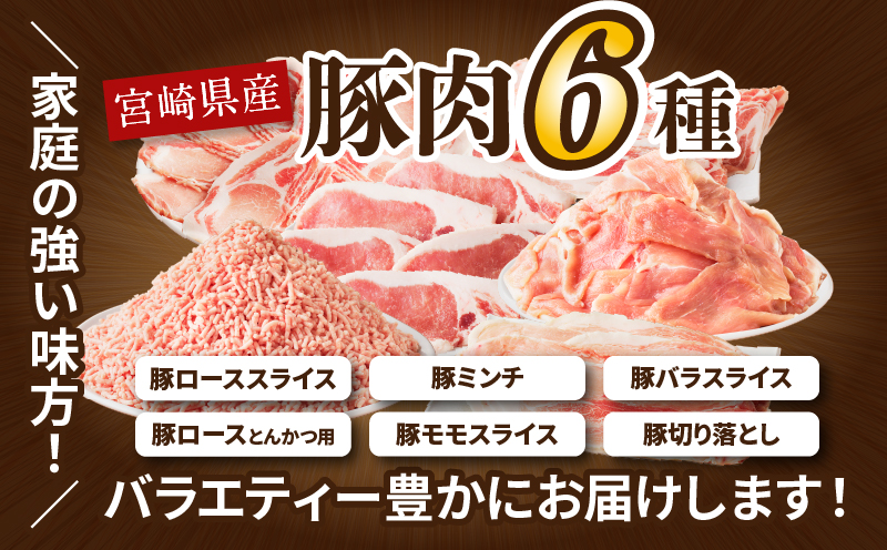 【2週間以内発送】≪宮崎県産≫豚肉6種＼てげスゲーセット／合計3kg 肉 豚 豚肉 おかず 国産_T009-031-2W