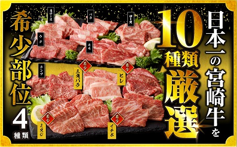 宮崎牛焼肉10種盛り合わせ_M132-067-PU