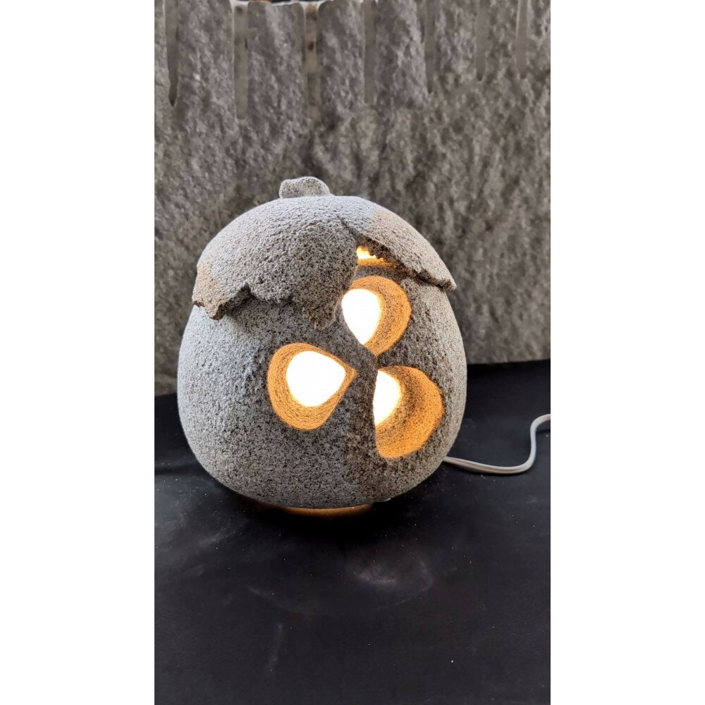 【ふるさと納税】庵治石「石あかり」この実（まる型）