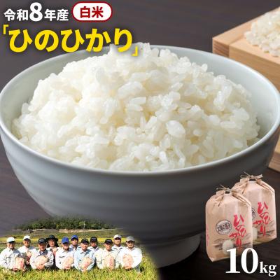ふるさと納税 笠岡市 【令和8年産 先行受付】白米  ひのひかり 笠岡産 10kg 太陽の恵み O-07_10k_白米