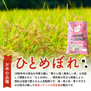 2ヶ月 定期便 米 2kg ひとめぼれ米