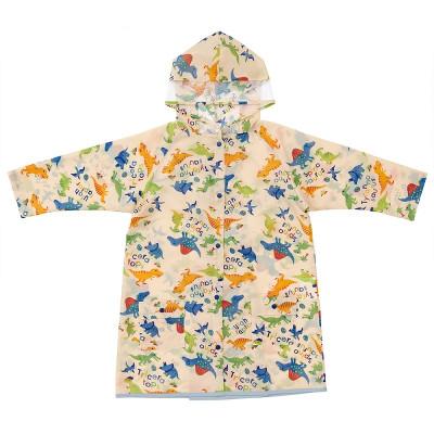 ふるさと納税 奈良市 キッズ レインコート 【ディノサウルス(恐竜)】ランドセルに対応で通学にも便利 678516