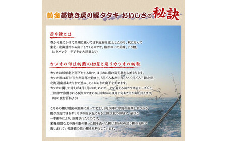 プレミア和歌山認証品 黄金藁焼き戻りカツオタタキ （藻塩セット） 1kg ※着日指定不可【nks102-h】