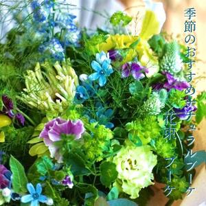 季節のおすすめ生花ナチュラル花束 ブーケ 1束【らんまん 花 植物 お花 アレンジメント 高知 人気 おすすめ 送料無料】