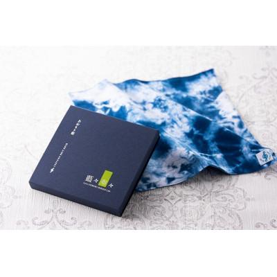 ふるさと納税 青森市 染めてよし!食べてよし!「あおもり藍」のチカラ感じる干菓子と茶と手巾の三段重 |  | 03