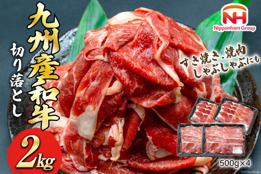 
            牛肉 訳あり 日本ハム 九州産 和牛 切り落とし 500g 4p 計 2kg [日本ハムマーケティング 宮崎県 日向市 452061135] 冷凍 小分け 個包装 牛 すき焼き もも肉 モモ肉 牛バラ 牛肩
          