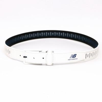ふるさと納税 上里町 ニューバランスゴルフ　レーザーカット　シンセティックメッシュベルト　ホワイト　012-6182002 |  | 01