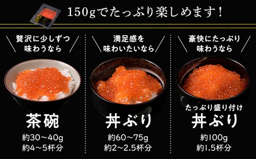 【12月発送】イクラ醤油漬 150g×5パック＜利尻漁業協同組合＞