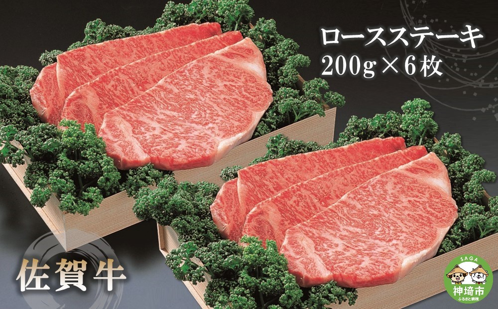 
佐賀牛ロースステーキ200g×6枚 【佐賀牛 佐賀県産 牛肉 ロース ステーキ 精肉】(H040102)
