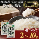 【ふるさと納税】ひとめぼれ 白米 選べる 容量 2kg 4kg 5kg 10kg 令和6年産 精米 土づくり実証米　お米 米 サブスク　お届け：入金確認後、約2週間～1ヶ月ほどでお届けします