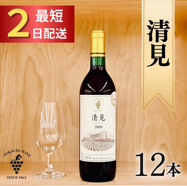 【ふるさと納税】十勝ワイン 清見（赤）12本 最短申込みから2日発送 国産ワイン 北海道ワイン 北海道池田町 池田町 ふるさと納税 送料無料 ワインセット