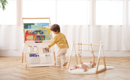 No.151-06 ベビージムセット（ジム：シーグリーン／ハンギングトイ：ピンク） KWNBV124