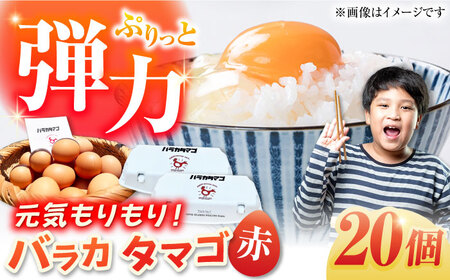 【ギフトBOX】バラカタマゴ 20個入 M-Lサイズ 卵 玉子 国産 五島市 / 五島列島大石養鶏場 [PFQ051]  玉子 タマゴ 鶏卵 希少 五島列島