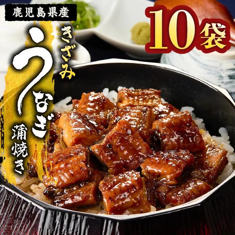  1655-1 鹿児島県産 きざみうなぎ蒲焼き10セット KN058-001-02 魚 鰻