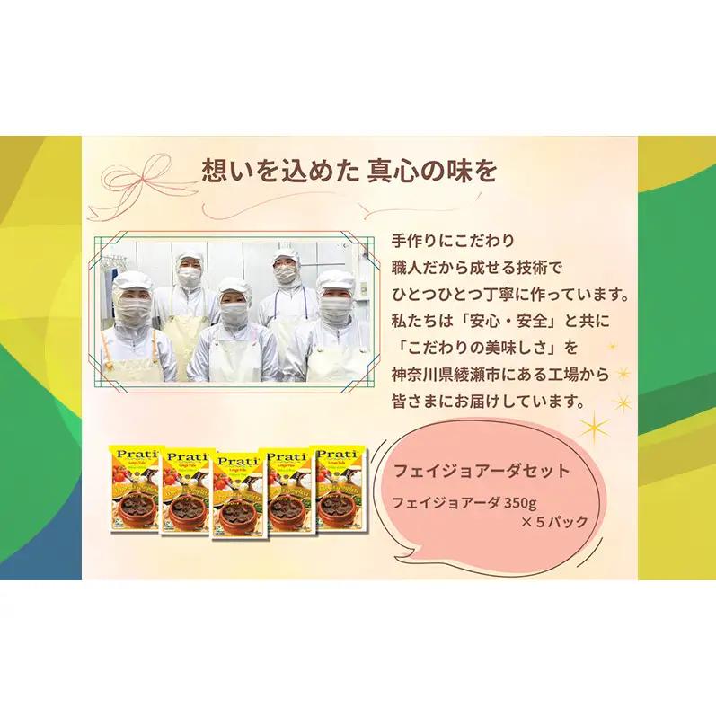 本格ブラジル煮込み料理が手軽に食べられる フェイジョアーダ レトルト5パックセット【350ｇ(2人前)×5パック】 食品 簡単 手軽 電子レンジ 神奈川県 綾瀬市