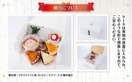 【先行予約】【2025年12月23日お届け】 クリスマス1人用カットケーキ アソート6個 | クリスマスケーキ クリスマスケーキ クリスマスケーキ クリスマスケーキ クリスマスケーキ クリスマスケーキ