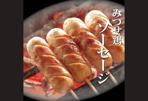 みつせ鶏 つくね・ソーセージギフトセット【ジューシー 肉汁 ボリューム 酒の肴 おつまみ 焼き鳥 バーベキュー 焼肉 炭火焼 低脂質 ヘルシー 柔らか お中元 お歳暮 ギフト】 A5-A064002