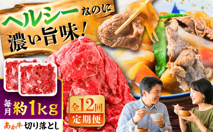 
                  【全12回定期便】あか牛 切り落とし 約1kg (約500g×2P) / 切り落とし きりおとし あか牛 赤牛 あかうし 牛肉 和牛 国産 こま切れ 熊本県 菊陽町【五右衛門フーズ】 [BHCY008]
                