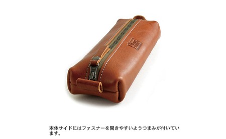 大人なレザーペンケース　バンナイズ オイル シュリンク レザー 本革 大人 ペン
