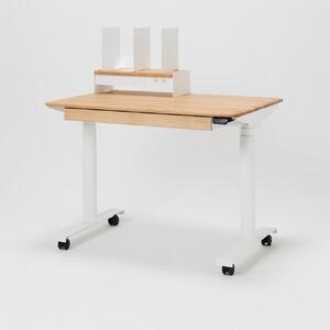 【シェルフSセット】サイズオーダー可 電動昇降 学習机 WAAKstanding Home オーク