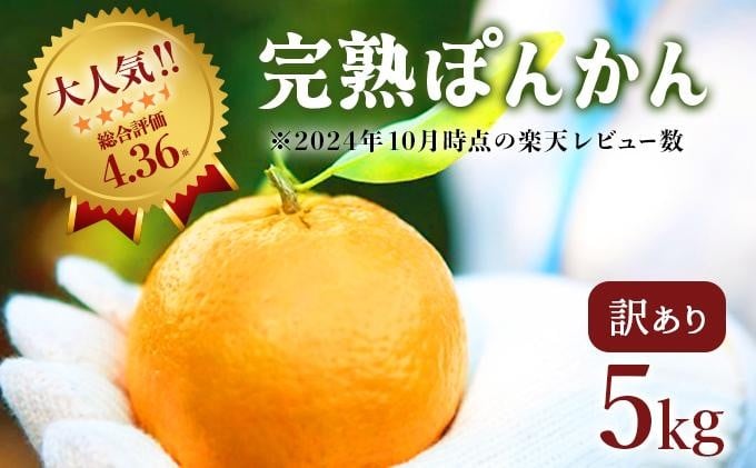 
            ＜先行予約＞訳アリ完熟ぽんかん 5kg 国産 東洋町産 訳あり 甘酸っぱい ジューシー 高知県 東洋町 四国 お取り寄せ フルーツ 蜜柑 ミカン 果物 送料無料 産地直送 F119
          