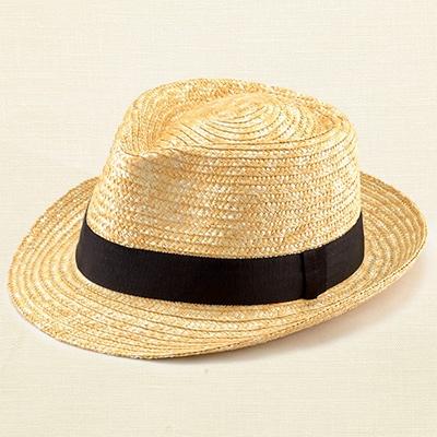 ふるさと納税 春日部市 春日部市伝統工芸品 田中帽子店麦わら　中折れハット　頭囲59cm　UK-H005-L-NA | 