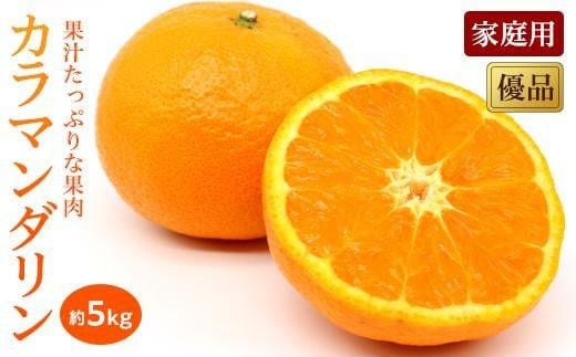 
            【2026年4月上旬から発送】 カラマンダリン＜優品・家庭用＞約5kg （ 愛媛産 愛媛県産 国産 愛媛みかん 愛媛蜜柑 愛媛ミカン みかん ミカン mikan 蜜柑 柑橘 フルーツ 果物 くだもの お取り寄せ 産地直送 数量限定 人気 おすすめ 愛媛県 松山市 送料無料 ）
          