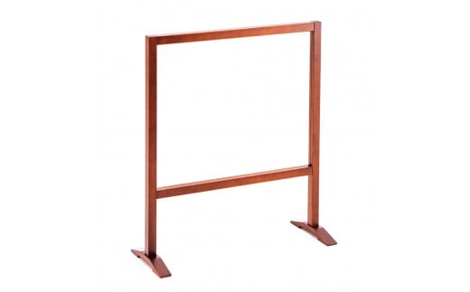 秋田杉使用「飛沫防止卓上パーテーション」衝立型《W60×H70 下空21（cm）》国産材無垢材 和の仕切り 大湊文吉商店 新潟県加茂市