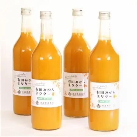 とろり　みかんネクター720ml×4本【無添加100%ストレートジュース】【有田みかんジュース】【配送不可地域：離島・北海道・沖縄県】【1608055】