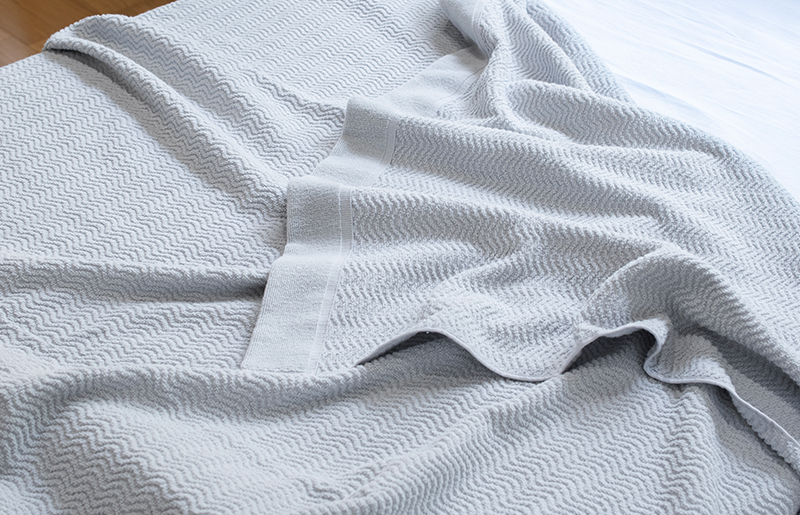 うとうとタオルケット（ライトグレー）【日本製 国産 快眠 快適 上質 寝具 一年中 オールシーズン】 099H3668