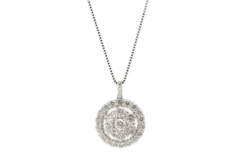 アルカンシェル プラチナダイヤペンダント（計 1.5ct）【鑑別書付き ジュエリー プレゼント ギフト ファッション アクセサリー 贈り物 贈答 お祝い 記念日】 J006-1_イメージ2