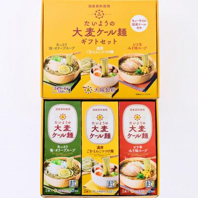 ふるさと納税 福岡市 【福岡市】たいようの大麦ケール麺 2食入×6箱セット AED001