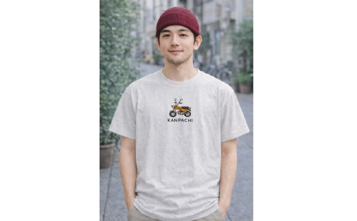 【 荻窪 】 KANPACHIバイクTシャツ01 1枚 （ オートミール ） シャツ 服 プリントシャツ イラストシャツ ファッション オシャレ メンズ レディース 男性 女性 アパレル 半袖 衣類 