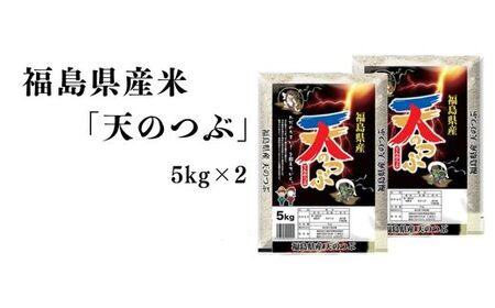 No.2785【令和7年産】福島県産米「天のつぶ」精米 5kg 2袋