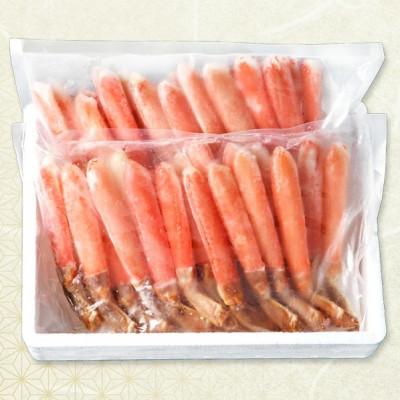ふるさと納税 岸和田市 生ずわいがに カニしゃぶ用 棒肉 1.0kg(20〜25本×2袋)『年末年始・お歳暮におすすめ』 |  | 01