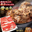 【ふるさと納税】【冷凍】 牛肉 愛姫牛 切り落とし 600g （ 3人前 ）牛肉 ステーキ 国産 お肉 焼肉 切り落とし 送料無料 お取り寄せ \レビューキャンペーン中/愛媛県大洲市/有限会社 木村屋精肉店[AGCC029] 21000円 21000 二万一千 二万一千円