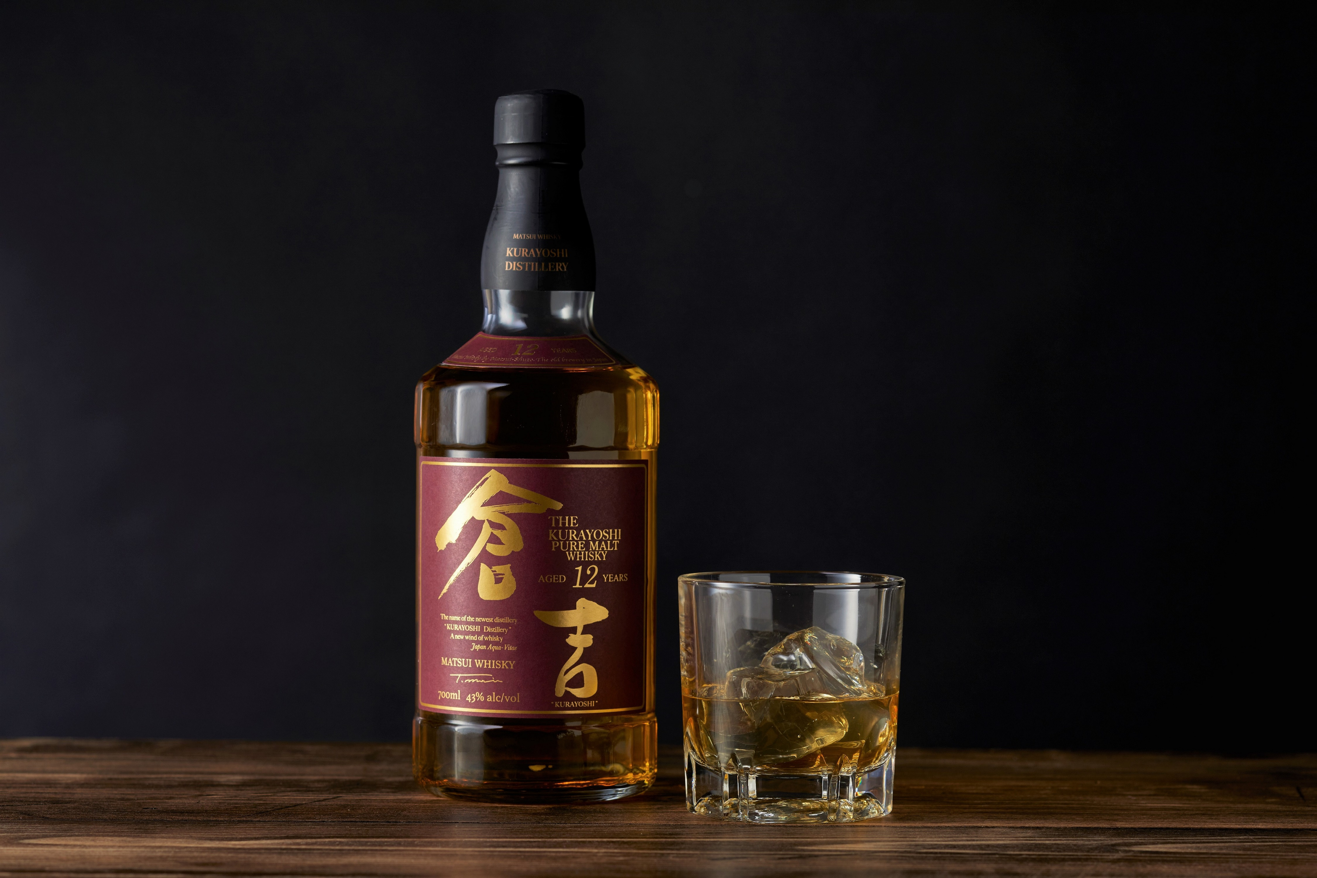 マツイピュアモルト倉吉 12年　：度数/43％　樽の種類/ホワイトオーク