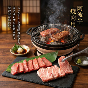 【A4・A5等級 黒毛和牛】牛肉 国産 阿波牛 焼肉用（モモ・カルビ）500g 冷凍 小松島市