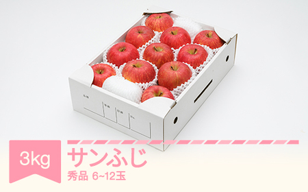 【先行予約】サンふじ 3kg りんご ns-risfx3