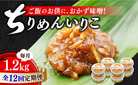 【全12回】味噌 ちりめんいりこみそ1200g 味噌[XBW037]
