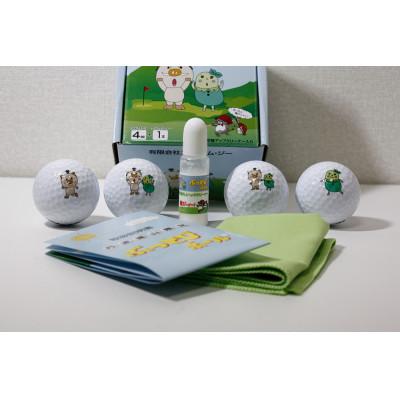 ふるさと納税 丹波篠山市 丹波篠山市限定　非公認高反発ぶっとびゴルフボール4個+飛距離アップクリーナー「飛び〜ナー」のセット