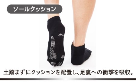 【27-29cm】Runtage ゴルフソックス アスリートラウンドPRO Ver.2 ショート丈＜グレー＞【イイダ靴下株式会社】[HBB013]スポーツウェア ゴルフ ソックス ランニング 運動用
