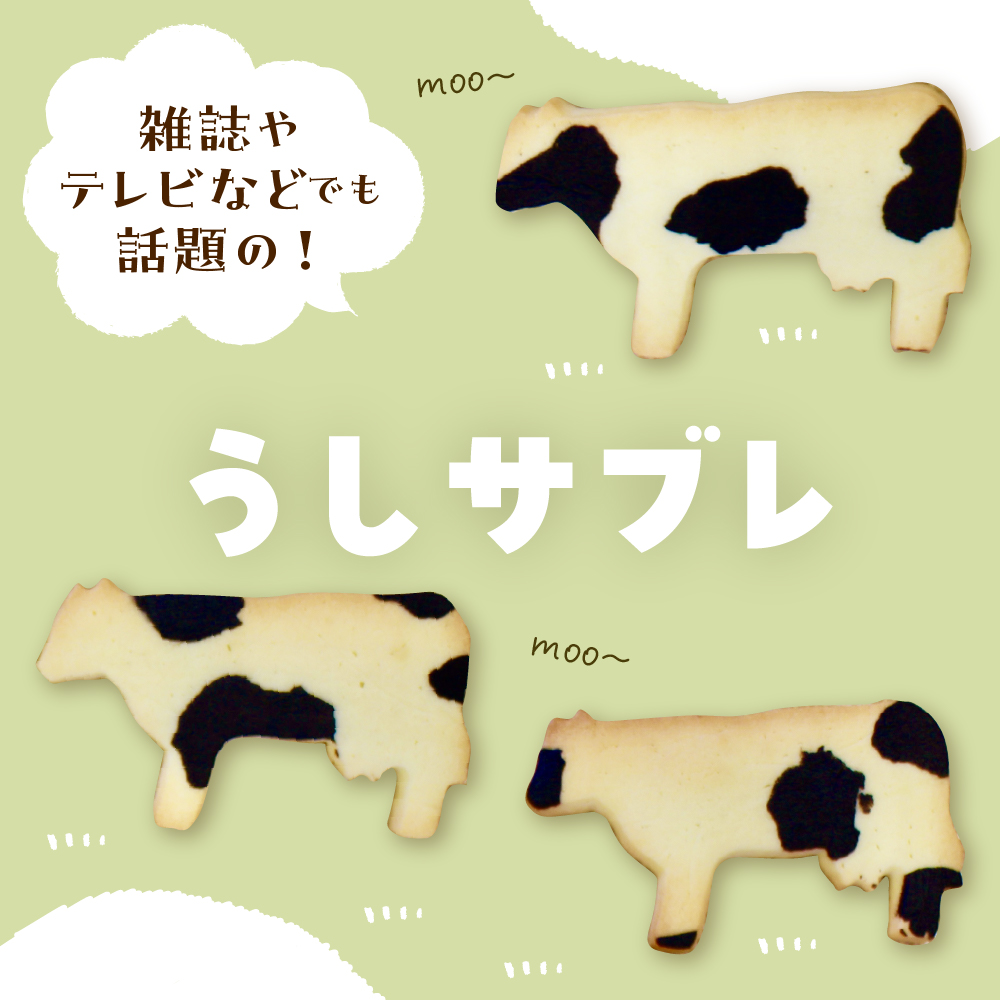 北海道十勝芽室町 牛サブレ5頭入り 1箱 me079-001c