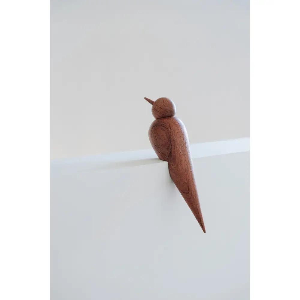 【Bubinga（ブビンガ）：あか茶】【銘木再生】幸運を運ぶ木製オブジェliving_bird 燕