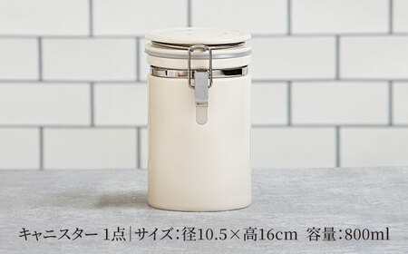 【美濃焼】＜アイボリー＞コーヒーキャニスター 200 1個【ZERO JAPAN】保存容器 コーヒー豆 キッチン収納 [MBR216-9]