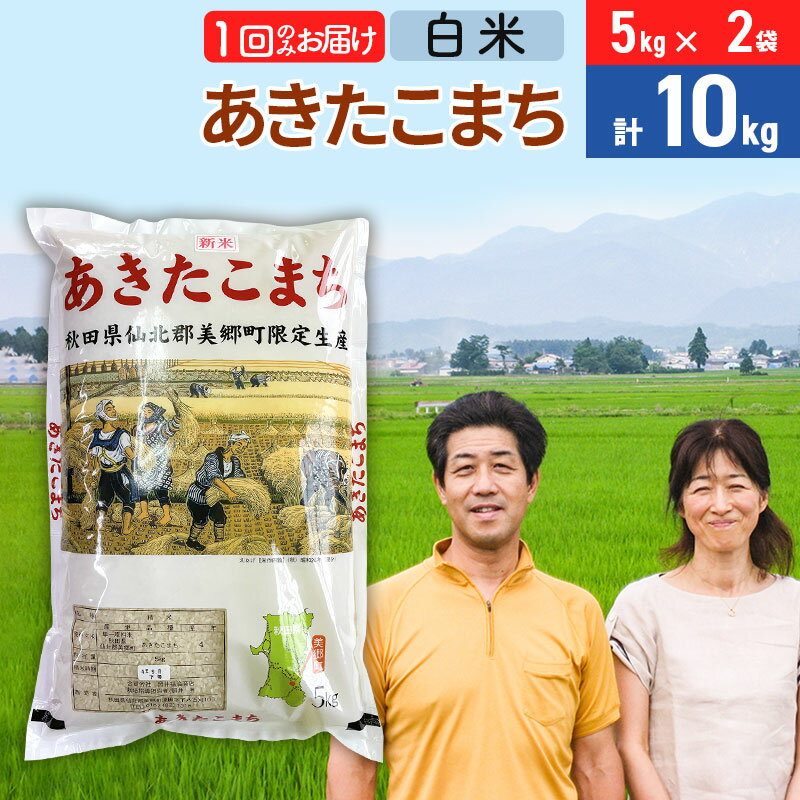 【ふるさと納税】令和7年産 あきたこまち特別栽培米10kg（5kg×2袋）【白米】秋田県産あきたこまち 1か月 1ヵ月 1カ月 1ケ月 秋田こまち お米 秋田