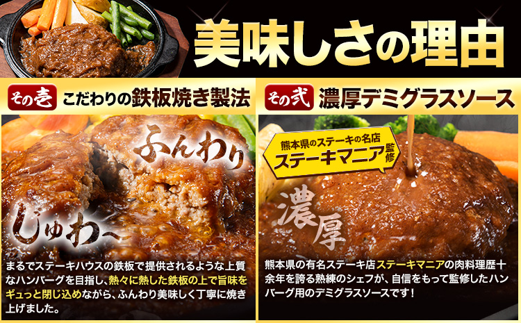 肉 ハンバーグ 温めるだけ 鉄板焼き 肉肉ハンバーグ デミグラスソース  150g 18個 《7-14営業日以内に出荷予定(土日祝除く)》熊本県 大津町 国産 牛肉 豚肉 鶏肉 ハンバーグ 温めるだけ